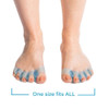 NABOSO Splay Gel Toe Stretcher, Separator - Blue (Version 1.0)