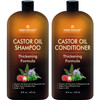 Castor Oil Shampoo and Conditioner - An Anti Hair Loss Set Thickening formula For Hair Regrowth, Anti Thinning Sulfate Free For Men & Women Anti Dand