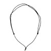 poppip 5 Pieces Handmade Craft Vintage Black Cord Rope Adjustable Necklaces With Metal Ring For Hanging Boho Pendants Balck Cord necklace For Men Wom