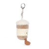 Jellycat Amuseables Coffee-To-Go Bag Charm, 4.5 inches - Food and Drink Plush Keychain - Great Gift Idea