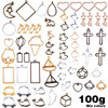 100G(5070Piece) Open Back Resin Molds Open Back Pendants Blanks Frame Hollow Bezel Charms for Earrings Necklace Bracelet DIY Crafts Making Supplies