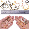 100G(5070Piece) Open Back Resin Molds Open Back Pendants Blanks Frame Hollow Bezel Charms for Earrings Necklace Bracelet DIY Crafts Making Supplies