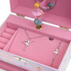 Jewelkeeper Ballerina Music Box & 3-Piece Jewelry Set - Pink Ballerina