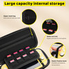 HYPERCASE Protective Case for Nintendo Switch Lite, Yellow Hard Shell Portable Travel Carrying Case Pouch for Nintendo Switch Console & Accessories,