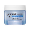 No7 Lift & Luminate Triple Action Night Cream - Anti Wrinkle, Collagen Peptide Brightening Cream - Skin Firming Hyaluronic Acid & Hibiscus + Hyperpig