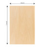 Hammont Basswood Sheets Pack of 8-12"x8" Laser Wood, 1/16 Thin Wood for Crafts - Unfinished Plywood Board Wooden Sheets