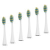 Voom Sonic Pro 7 Series Replacement Brush Heads Advanced Bristle Technology Soft Dupont Nylon Bristles Oral Care - White - 6 Count (Pack of 1)