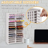 Loghot Marker Storage Organizer Marker Holder 72 Slots Marker Organizer for Desk with Removable Divider Art Marker Rack to Storage Markers Pens Color