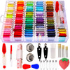 YITOHOP 200pcs+ Embroidery Floss kit, Friendship Bracelet String Kit with Organizer Box-Included 100pcs Friendship Bracelet Floss Thread,Cross Stitch