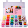 YITOHOP 200pcs+ Embroidery Floss kit, Friendship Bracelet String Kit with Organizer Box-Included 100pcs Friendship Bracelet Floss Thread,Cross Stitch