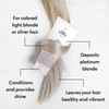 FOUR REASONS Color Mask, Silver (27 Colors)  Hair Gloss & Color Depositing Conditioner  Semi Permanent Hair Toner for Color-Treated Hair Color For