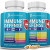 JB Wellness Co Immune Support 8 in 1 Capsules - Zinc Supplement, Vitamin D3, Vitamin C and Elderberry - Immune Booster with Echinacea, Ginger Root, a
