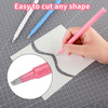 Giantree 3Pcs DIY Diamond Art Painting Parchment Paper Cutter Ceramic To Cut Pen, Craft Art Ceramic Blade Perfectly Painting with Diamonds Tools Acce