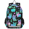 senya Cute Corgi Dog Puppy Rainbow Star Backpack for Women Men, Large Student School Bookbag 15.6 in Laptop Bag Purse Travel Casual Daypack
