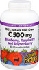 Natural Factors, Kids Chewable Vitamin C 500 mg, Supports Immune Health, Bones, Teeth and Gums, Blueberry, Raspberry and Boysenberry, 180 Count (Pack