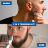 Wahl Groomsman Rechargeable Beard Trimmer kit for Mustaches, Nose Hair, and Light Detailing and Grooming with Bonus Wet/Dry Battery Nose Trimmer  Mo