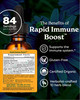 Herb Pharm Organic Rapid Immune Boost: Fast-Absorbing Tincture for Adults, Echinacea Tincture with Goldenseal, Ginger Extract & Elderberry, Immune Su