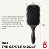 Denman (Black) Large Paddle Cushion Hair Brush for Blow Drying & Detangling - Comfortable Styling, Straightening & Smoothing - For Women and Men, D83