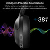 TOZO Hybrid Active Noise Cancelling Headphones, Wireless Over Ear Bluetooth Headset, 60H Playtime, Hi-Res Audio Custom EQ via App Deep Bass Comfort F