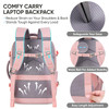 BALEINE Travel Backpack for Women Men, Large Sturdy Carry On Laptop Backpack Gifts for Business, Casual, Weekender, Hiking (Large, Pink)