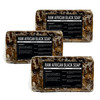 Sheanefit Raw African Black Soap Bar - For All Skin Types - Face, Body, Hair Soap Bulk Bars (15 Ounce (Pack of 3))