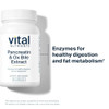 Vital Nutrients Pancreatin & Ox Bile Extract 500mg - Natural Digestive Enzymes for Women & Men - Supports Digestion of Protein, Fat, and Carbohydrate
