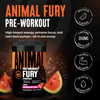Animal Fury Pre Workout Powder Supplement for Energy and Focus 5g BCAA 350mg Caffeine Nitric Oxide Without Creatine Powerful Stimulant for Bodybuilde