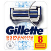Gillette Skinguard Sensitive Razor Blades For Men, Refills With Precision Trimmer, 8 Count, Pack Of 1