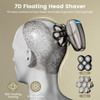 SHPAVVER 7D Head Shavers for Bald Men, Detachable Head Shaver LED Display Dry Wet Bald Razor, IPX7 Waterproof Electric Razor with Type-C Charge