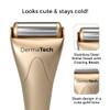DermaTech Skincare Cold Therapy Facial Ice Roller | Ice Roller for Face & Eye Puffiness Relief | Stainless Steel Cooling Face Massager Roller