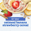 Gerber Stage 3 Baby Food, Oatmeal Banana Strawberry Cereal, Whole Grains, Iron, Baby Oatmeal Cereal