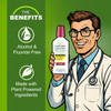 The Natural Dentist Healthy Gums Antigingivitis/Antiplaque Rinse, Adults 12 & Up, Gingivitis Mouthwash for Bleeding Gums, Safe for Chemo Patients, Al