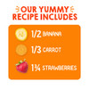 HAPPYTOT Organics Stage 4 Baby Food Pouches, Gluten Free, Vegan Snack, Super Bellies, Fruit & Veggie Puree, Banana, Carrot & Strawberry 4 Ounce (Pack
