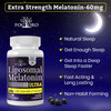 Fogoro Melatonin 60mg-Fall Asleep Faster, Stay Asleep Longer,High Dose, 60 Count(pack of 2)