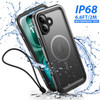 SPORTLINK for iPhone 16 Case Waterproof - Buit in Screen Protector [Compatible with MagSafe][IP68 Underwater][6.6FT Military Dropproof][Dustproof] Fu