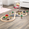 KidKraft Figure 8 Wooden Train Set with 38 Accessories, Gift for Ages 3+