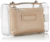 Steve Madden womens Clutch Crossbody Bag, Clear, 8 L x 5 H 3 W US