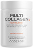 Codeage Multi Collagen + Gut Blend Supplement - Digestive Probiotics, DGL Licorice, Aloe Vera, Organic Peppermint Leaf, Slippery Elm - Hydrolyzed Bov