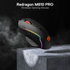 Redragon M810 Pro Wireless Gaming Mouse, 10000 DPI Wired/Wireless Gamer Mouse w/Rapid Fire Key, 8 Macro Buttons, 45-Hour Reliable Power Capacity and