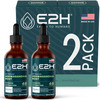 E2H Ashwagandha Liquid Drops - All-Natural Ashwagandha Supplement for Stress Relief and Mood Enhancer- Organic Ashwagandha Root Extract Effective Cor