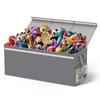 Lewondr Extra Large Toy Chest Storage Bin with Lids, 40"*16"*16" Collapsible Sturdy Toy Chest Storage Box for Boys, Girls, 3 Removable Dividers for L