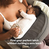 Frida Mom Nursing Pillow, Adjustable Breastfeeding Pillow for Mom & Baby Comfort with Back Support, Customizable Wrap Around Waist Strap, and Pockets