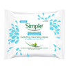 Simple Water Boost Hydrating Cleansing Wipes - 25 Wipes x 6 Pack (150 Wipes)