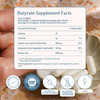 BodyBio Butyrate - Postbiotic for Gut Health, Digestive Support, Bloat, Gas & Constipation Relief, Leaky Gut Repair - Calcium, Magnesium + Butyric Ac