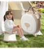 AKIMRABY Travel Potty Seat for Toddler?Foldable Car Potty for Toddler, Portable Toilet Seat for Kids with Potty Liners, Absorbent Pads, Portable Pott