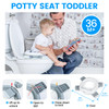 Orzbow Portable Potty Training Toilet, Travel Potty Seat for Toddler Boys Girls with Splash Guard, Potty Training Essentials, Foldable, Includes Free