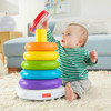 Fisher-Price Baby & Toddler Toy Giant Rock-a-Stack, 14+ Inches Tall, Multi-Color Ring Stacker for Ages 1+ Years