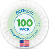 EcoEarth Hotel Soap Bars (Spring Breeze, 1 oz, 100 Pack), Travel Size Luxury Bulk Amenities Bar Soap, Small Individually Wrapped Round Soap, Mini Toi