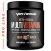 Sport Formula 99 Multivitamin Powder - Drink Mix for Men Women BCAA Amino Acids Wont Upset Your Stomach - Keto Vegan Multivitamin Fruit Punch - Elec