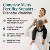 Osh Wellness Men's Fertility Support & Prenatal Vitamins, Ayurvedic support for Conception, Sperm Count, Motility & Volume - With Ashwagandha, Maca,